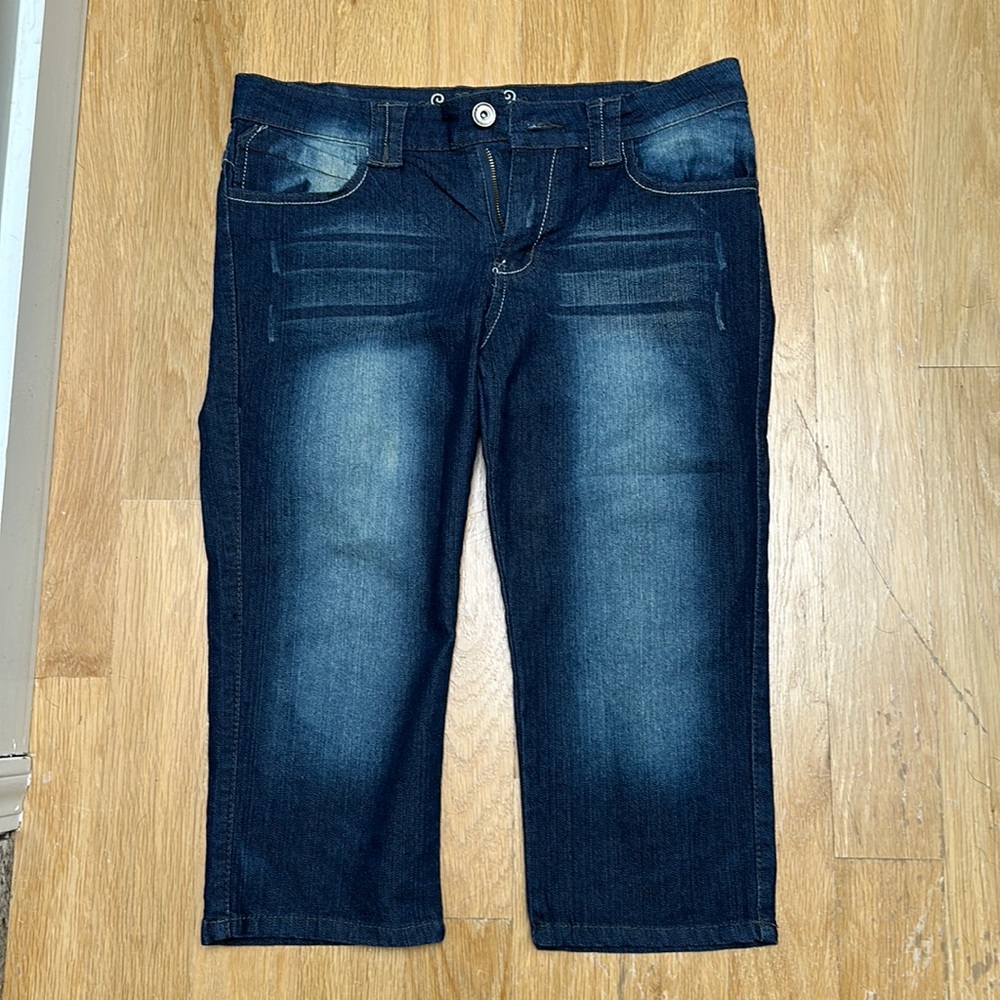 NOFUSE Denim Blue cropped jeans - LIKE NEW Size 13/14